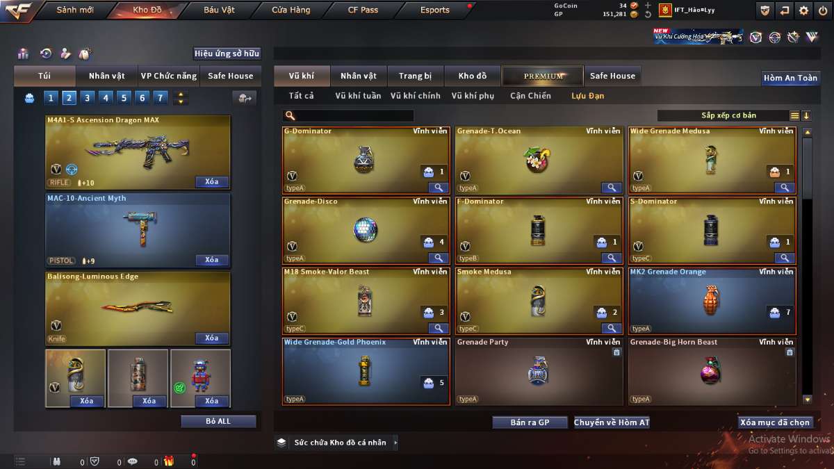 shop acc cf uy tin gia re